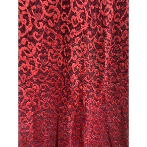 Kimchi Blue Lucinda Scalloped Lace Bodycon Mini Dress In Wine Color Size… - Picture 8 of 14